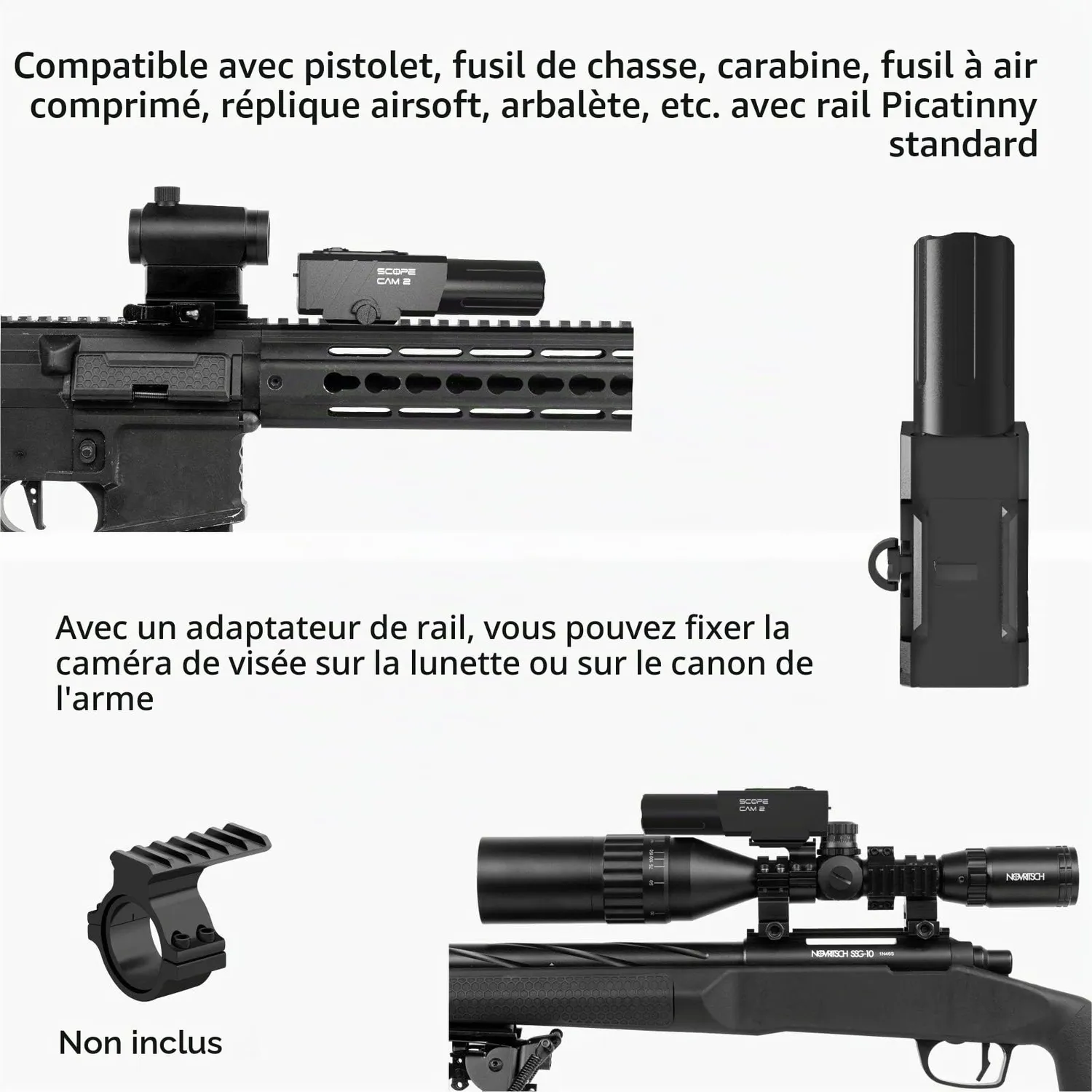 RunCam Scope Cam 2 caméra airsoft 1080p alu IP64