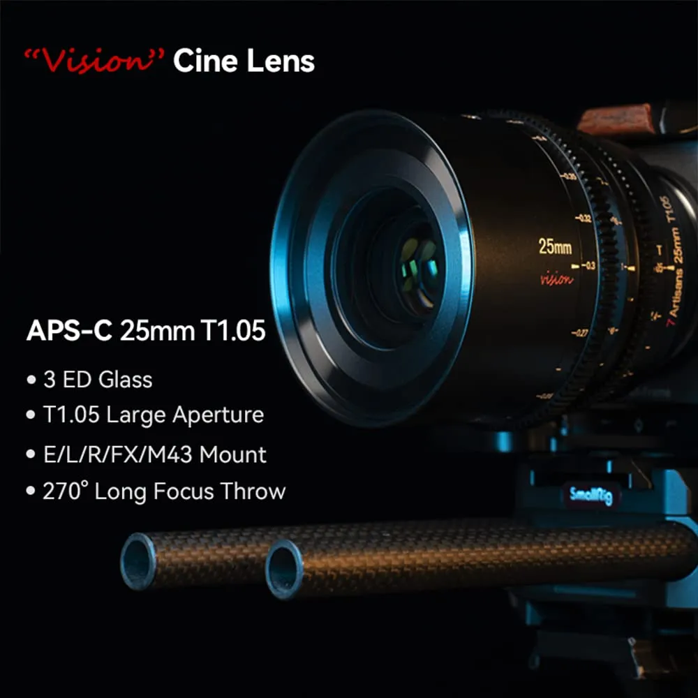 7Artisans 50mm T1.05 objectif cinéma monture L grande ouverture