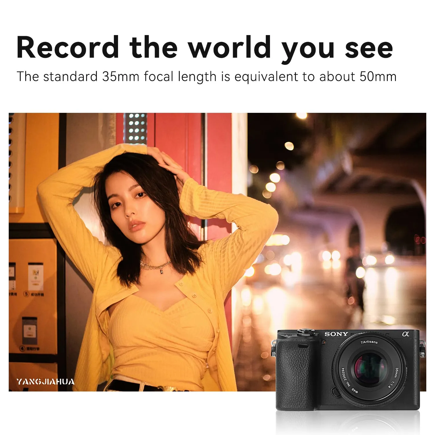 7Artisans 35mm F1.4 II objectif Fuji X noir APS-C