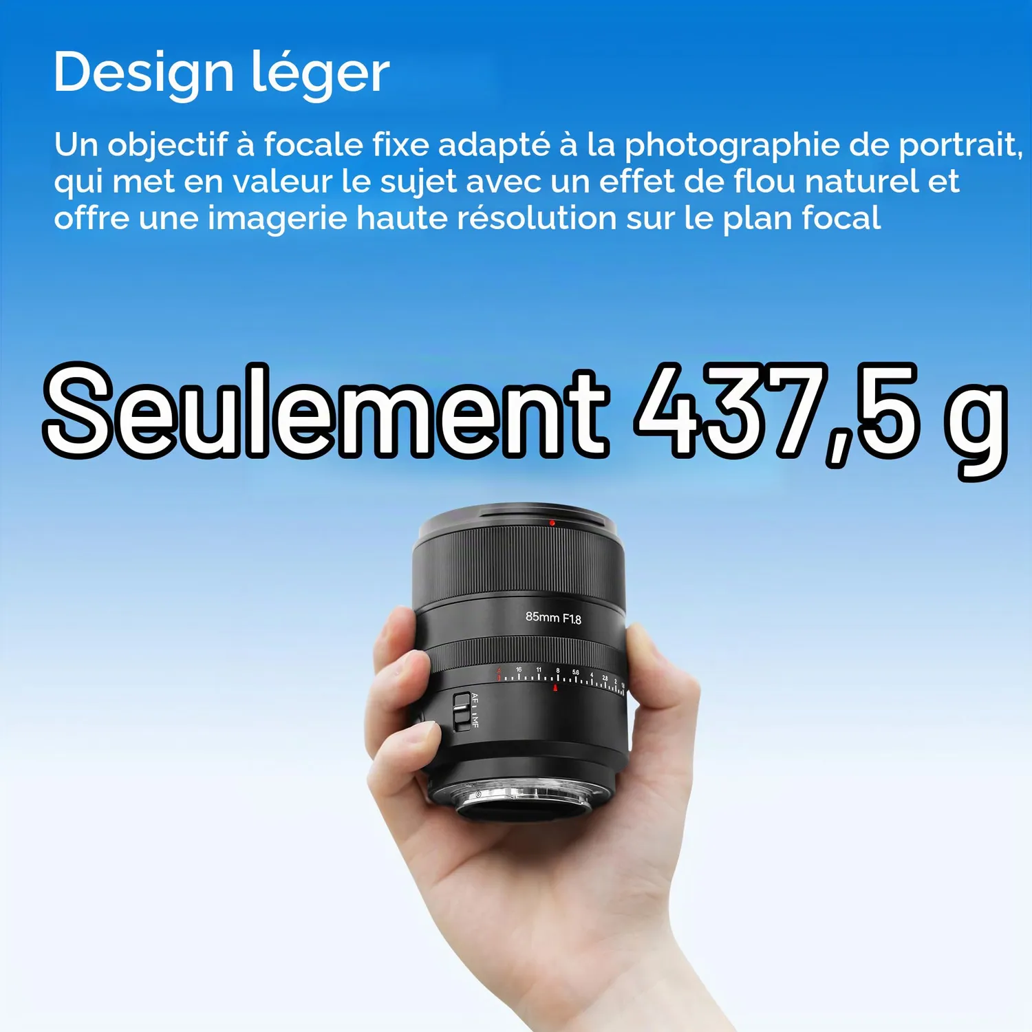 7Artisans AF 85mm F1.8 objectif portrait Sony E autofocus
