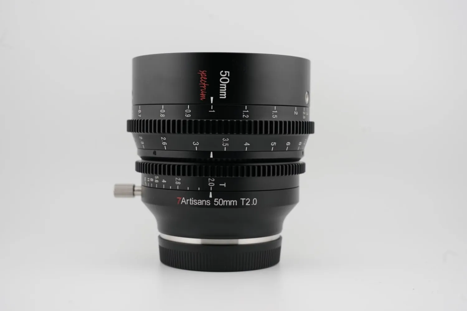 7Artisans Spectrum 50mm T2.0 objectif cinema Sony E plein format