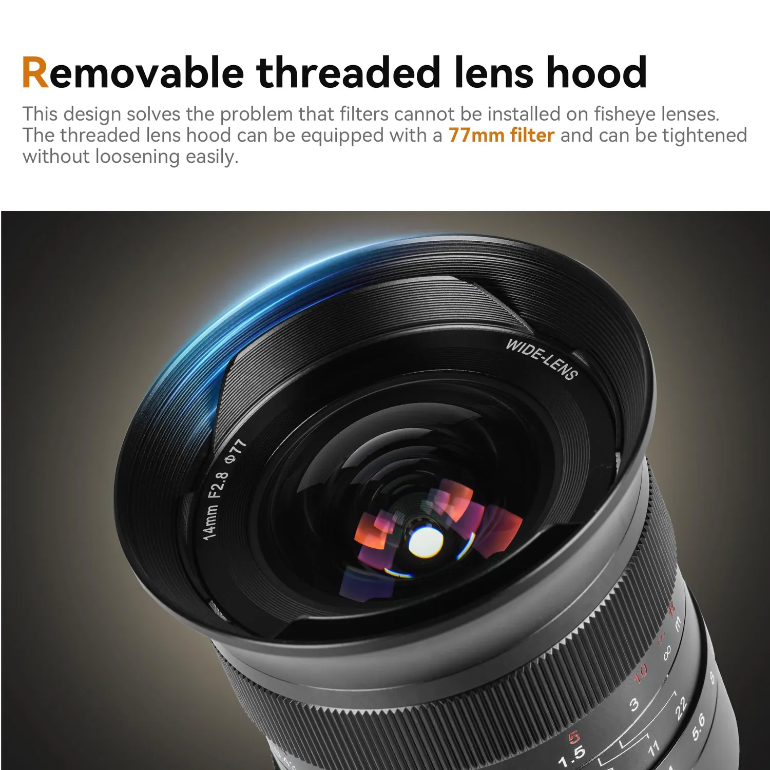 7Artisans 14mm F2.8 objectif monture E grand-angle