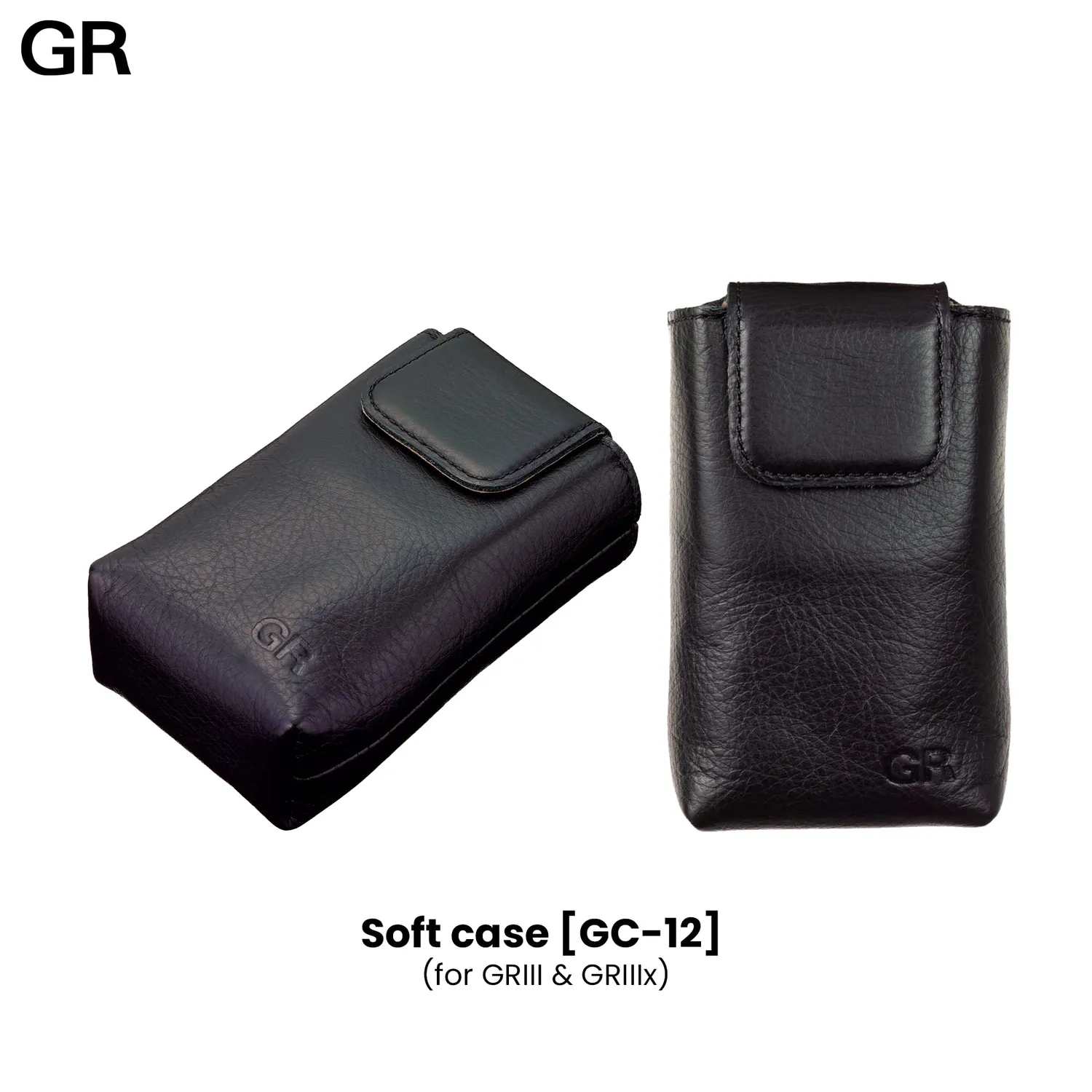 Ricoh GC-12 étui cuir cheval noir pour GR III