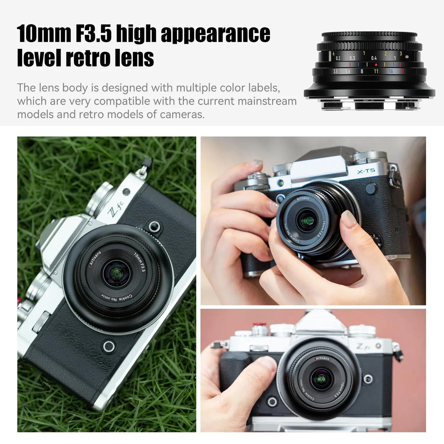 7Artisans 10mm F3.5 objectif grand angle Fuji X APS-C
