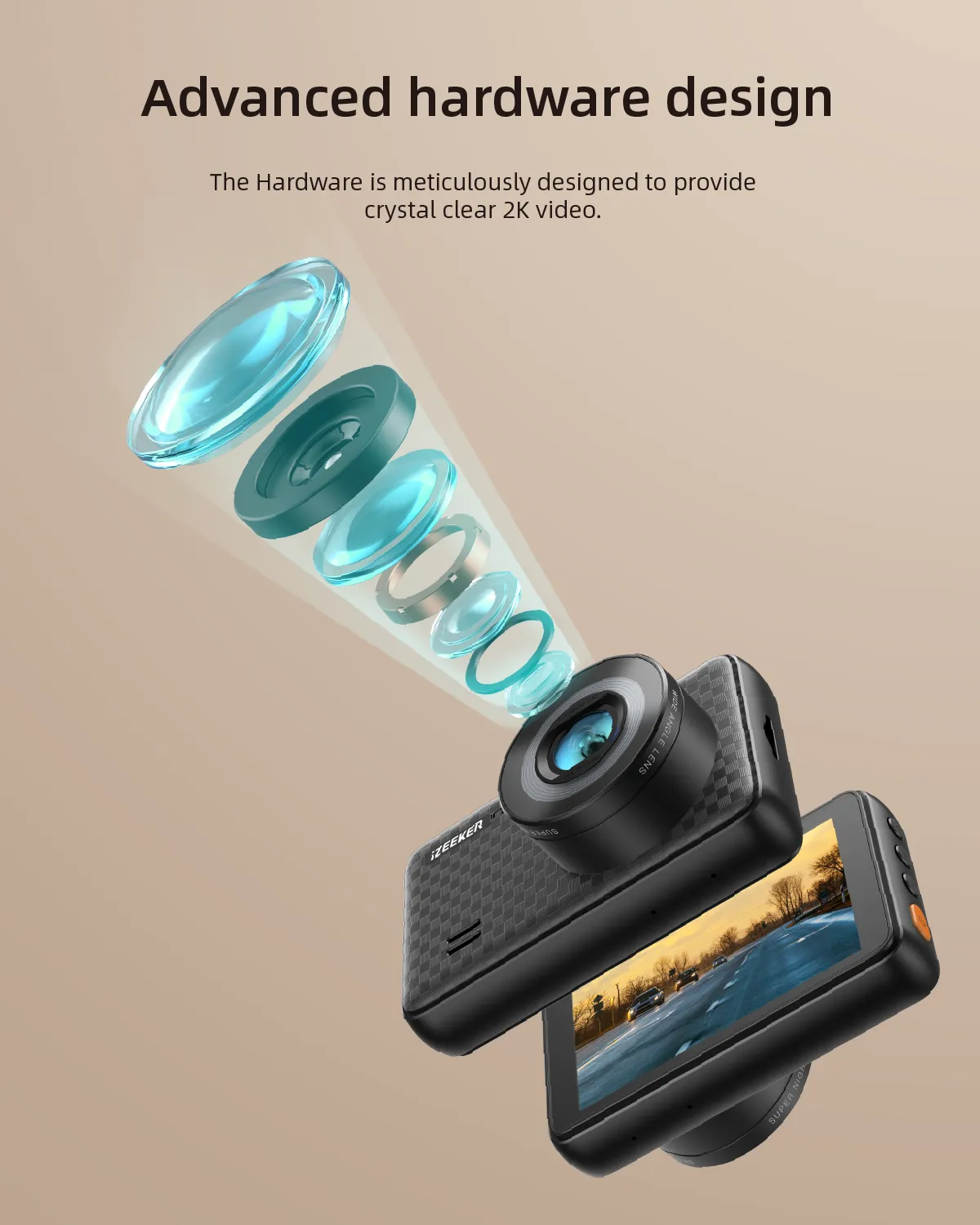 iZeeker GD500 dashcam voiture