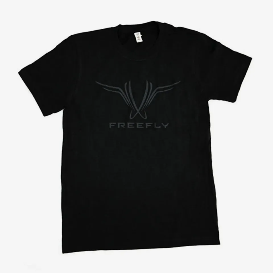 Freefly Systems T-shirt noir coton logo poitrine