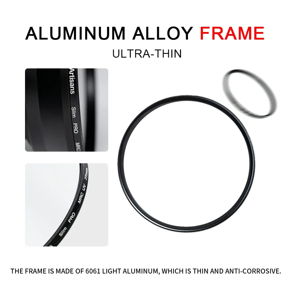 7Artisans filtre UV 49mm protection ultra-fin