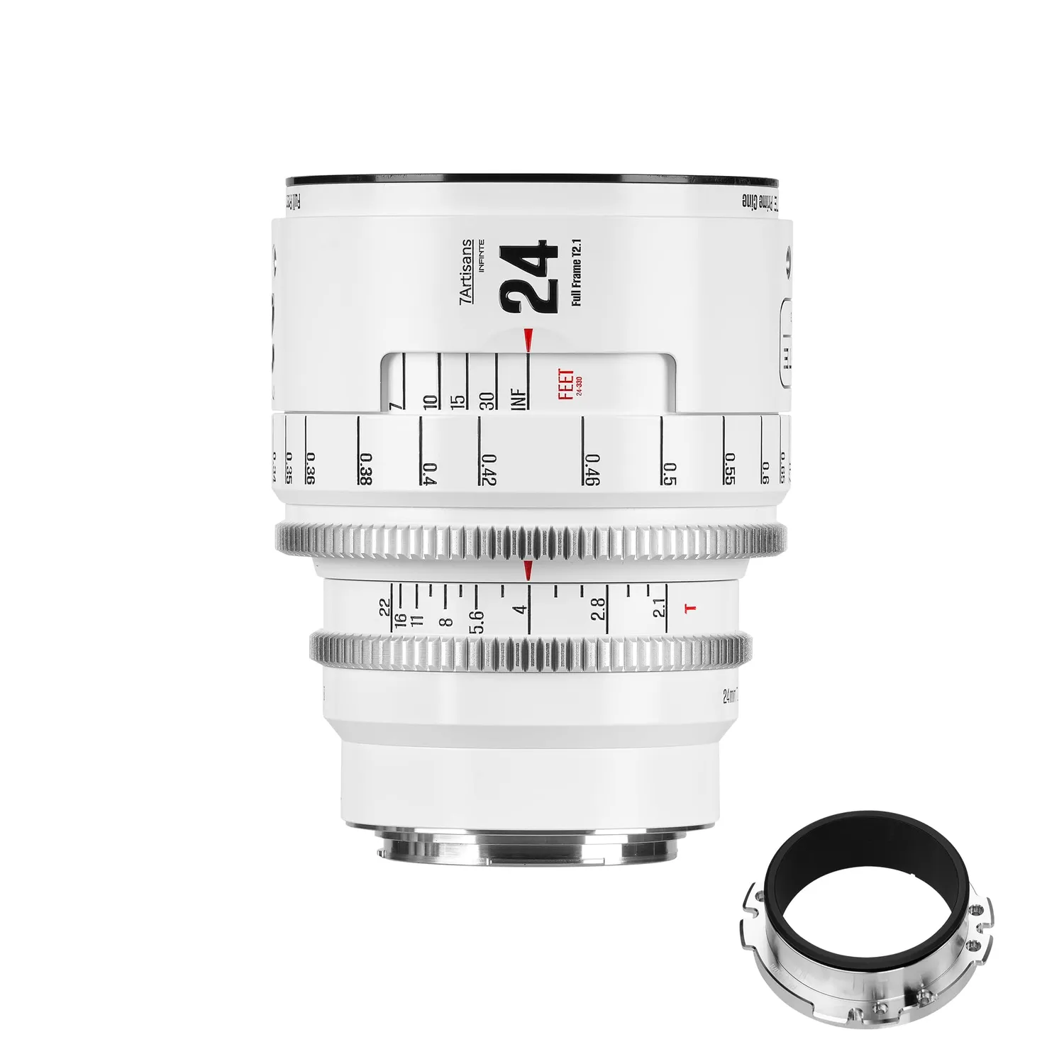 7Artisans INFINTE 24mm T2.1 objectif cinéma EF noir plein format
