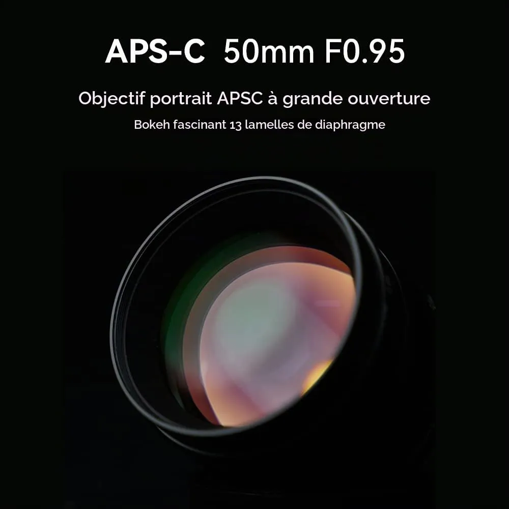 7Artisans 50mm F0.95 focale fixe Sony E ultra lumineux