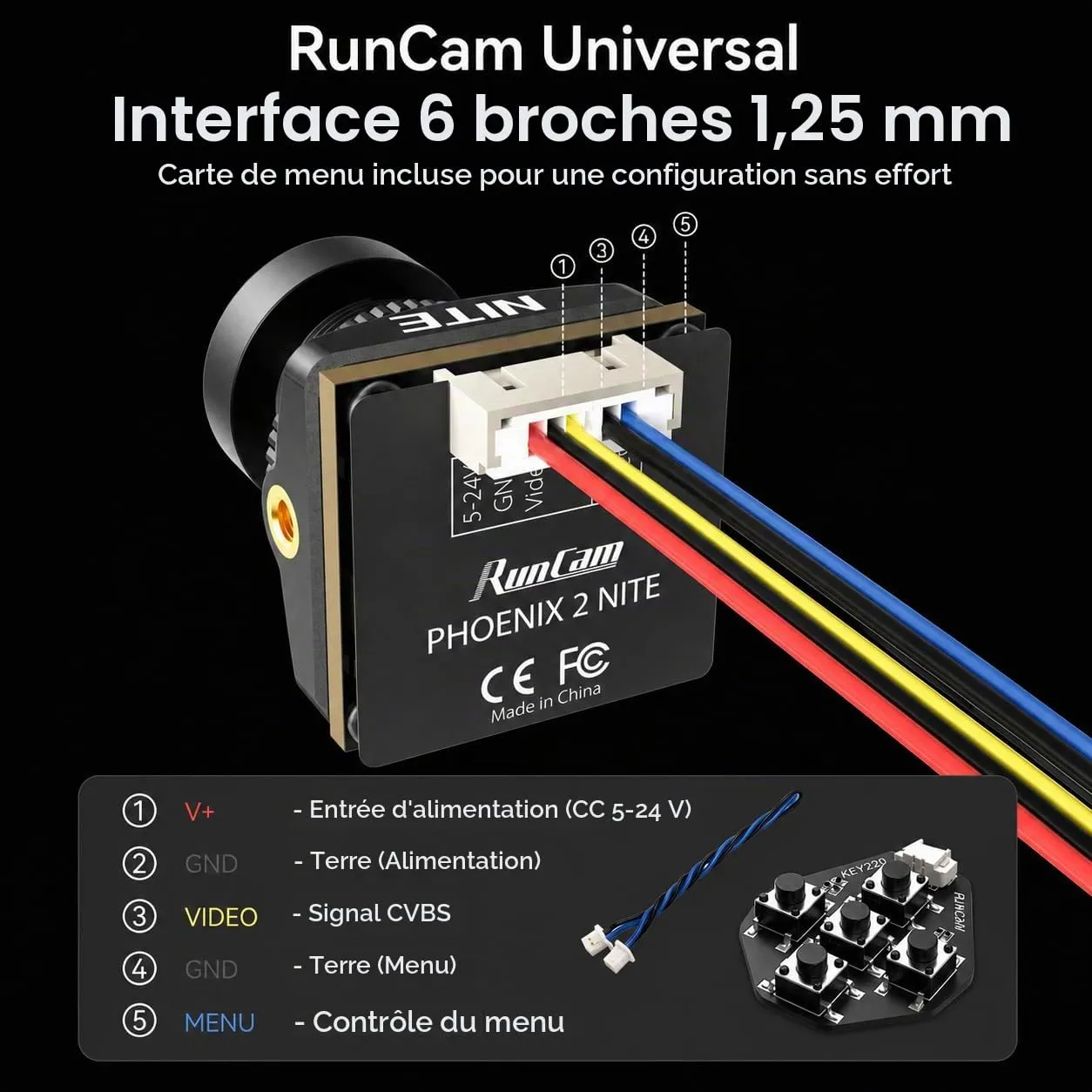 RunCam Night Eagle 3 caméra FPV vision nocturne 1500TVL