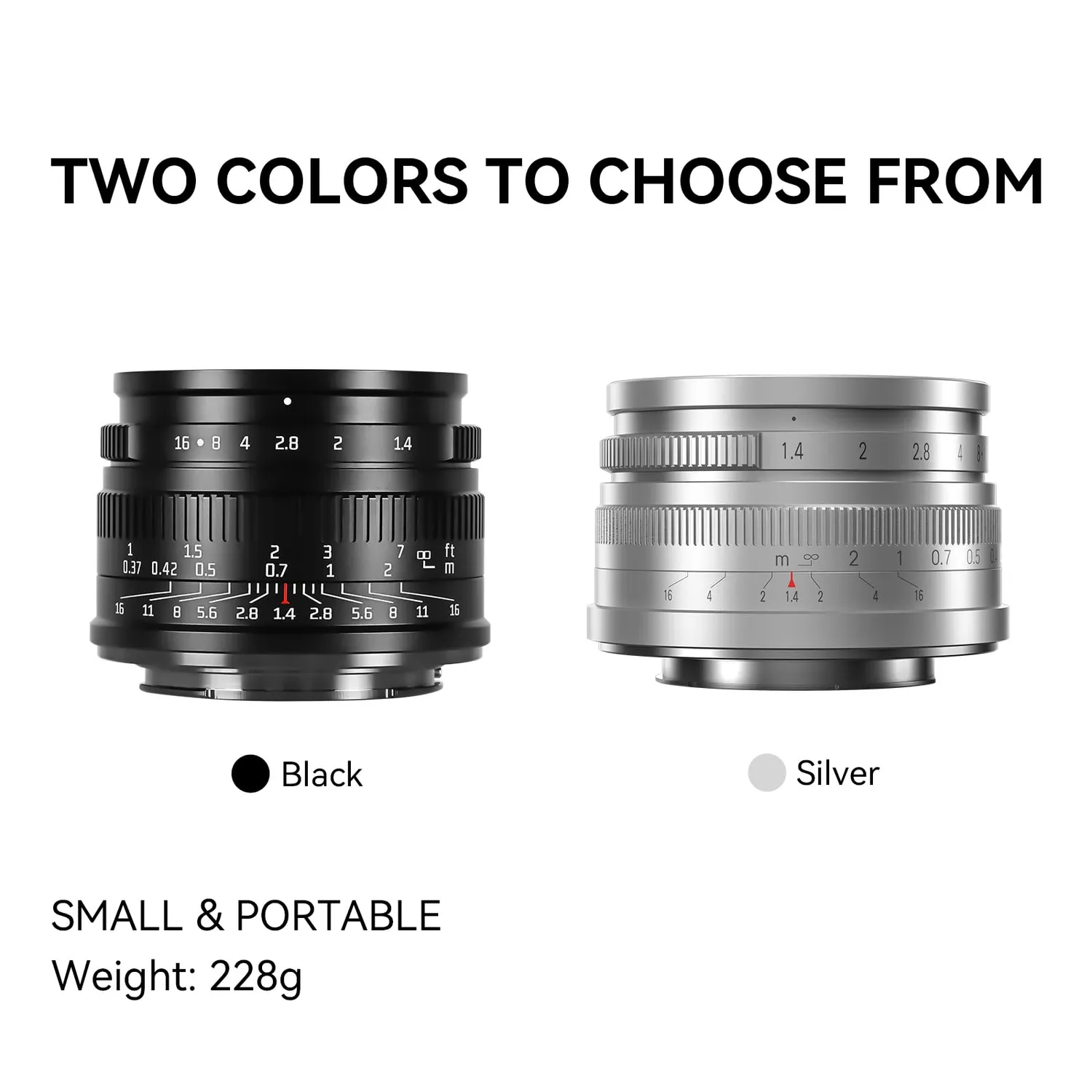 7Artisans 35mm F1.4 II objectif Fuji X noir APS-C