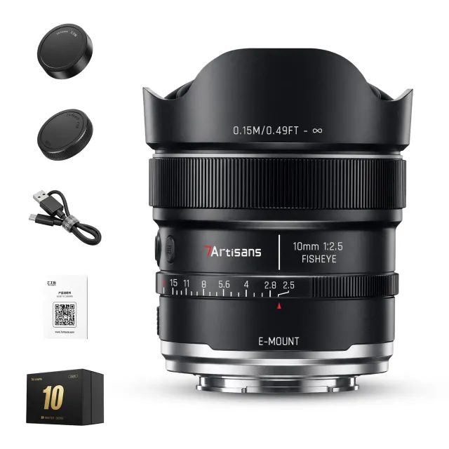 7Artisans AF 10mm F2.5 objectif Sony E fisheye