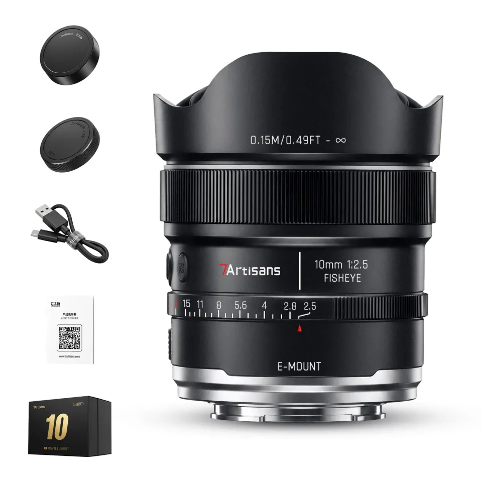 7Artisans AF 10mm F2.5 objectif Sony E fisheye