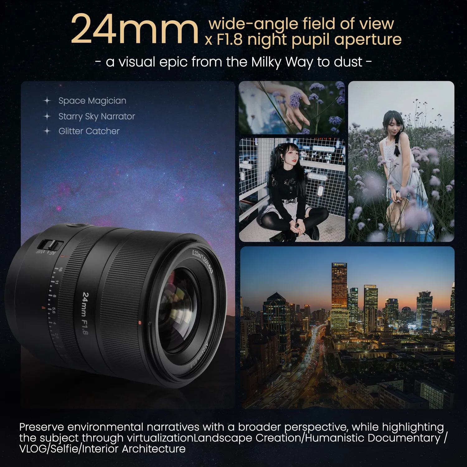 7Artisans AF 24mm F1.8 objectif autofocus monture Sony E