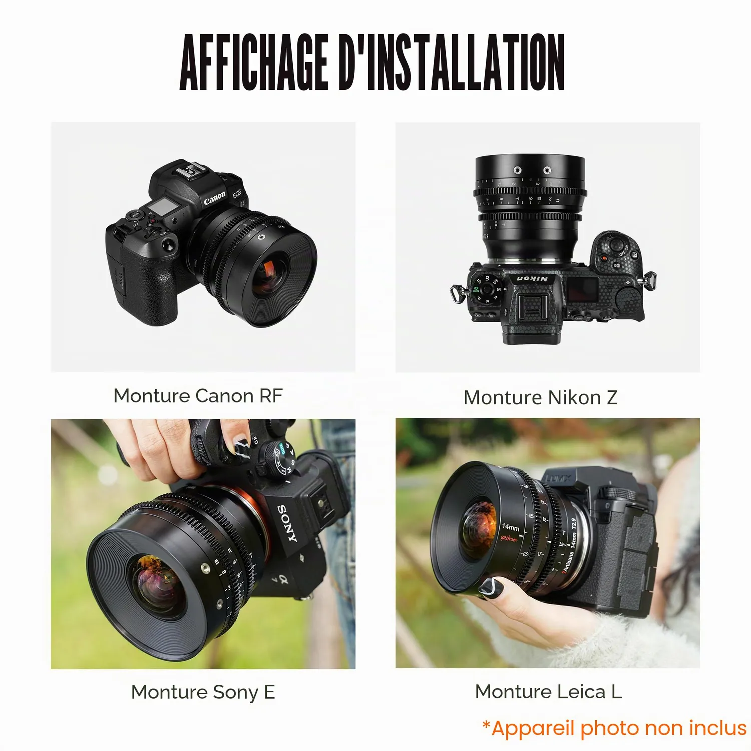 7Artisans Spectrum 14mm T2.9 objectif cinéma Canon RF ultra large