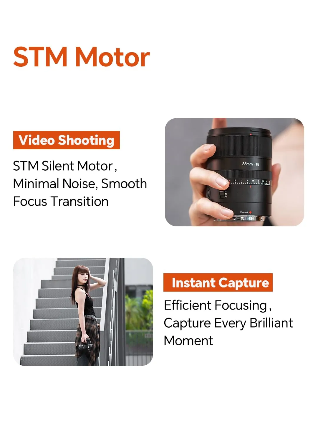 7Artisans 85mm F1.8 objectif Nikon Z autofocus portrait