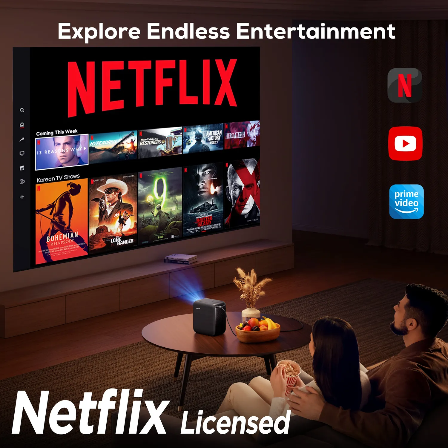 iZeeker iPL610 vidéoprojecteur WiFi Netflix image auto