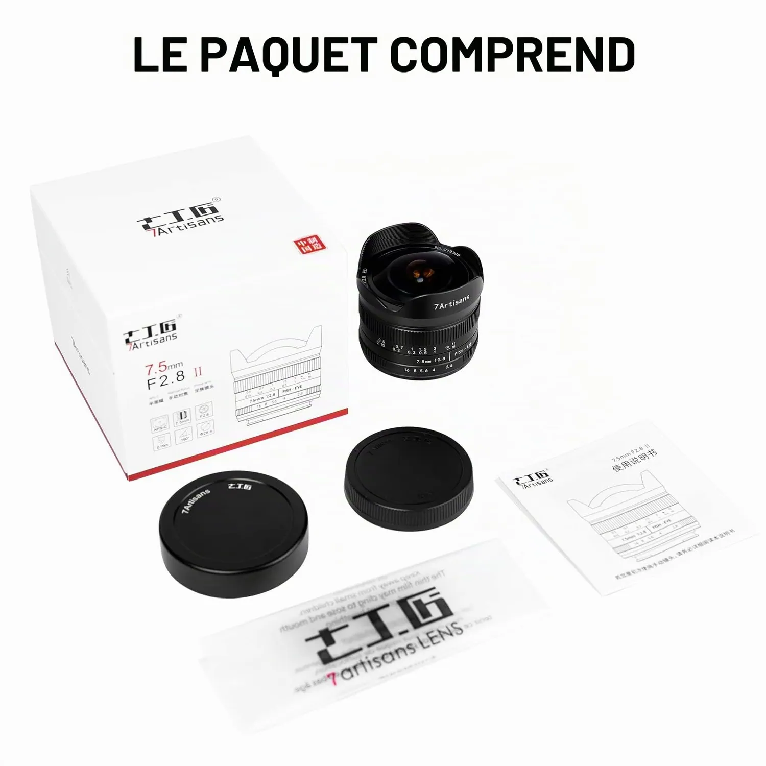 7Artisans 7,5mm f2.8 Mark II objectif fisheye Sony E