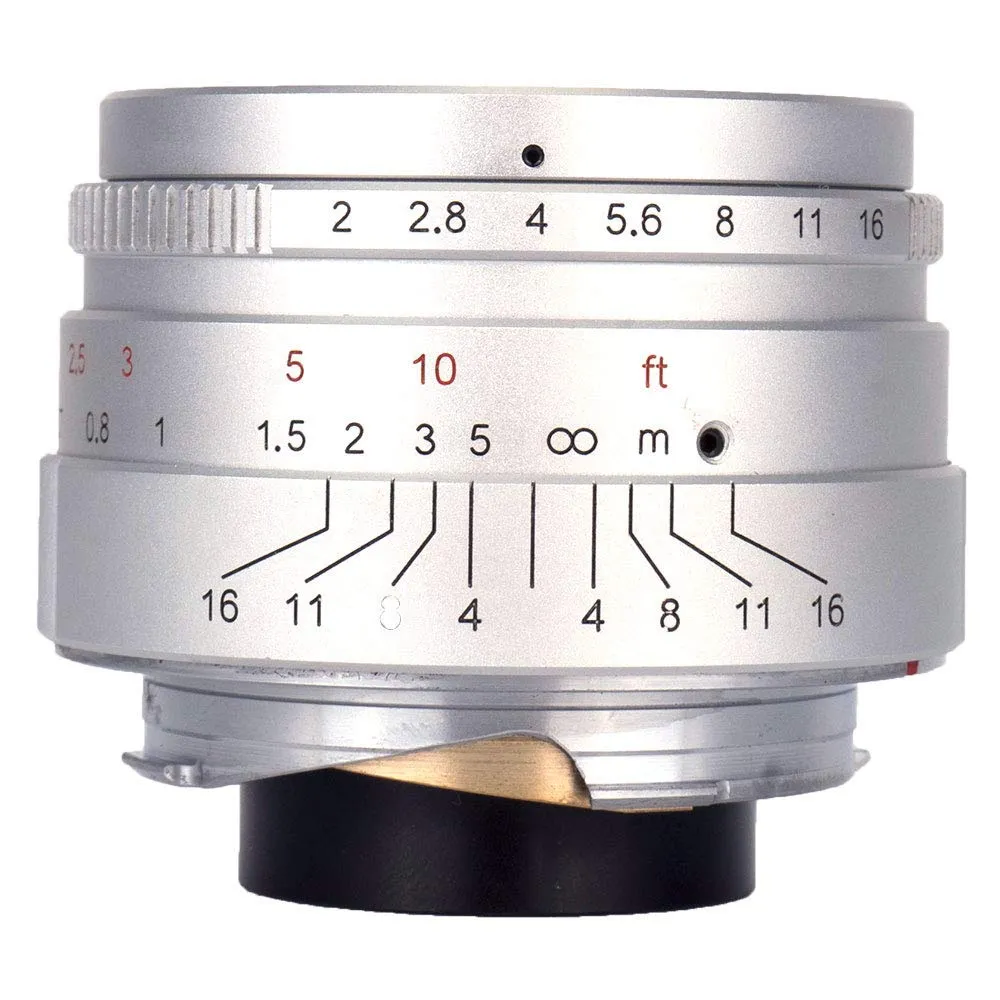 7Artisans 35mm F2.0 objectif Leica M argent focale fixe