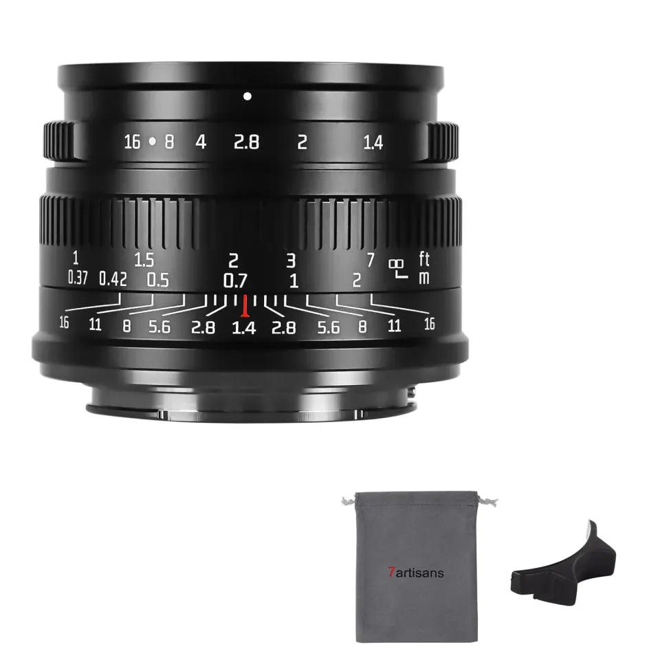 7Artisans 35mm F1.4 II objectif Fuji X noir APS-C