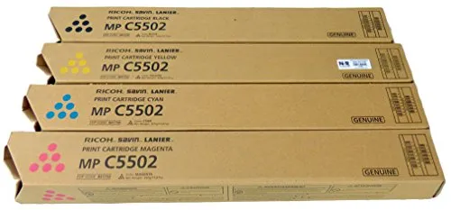 Ricoh MP C5502 lot toners 4 couleurs haut rendement