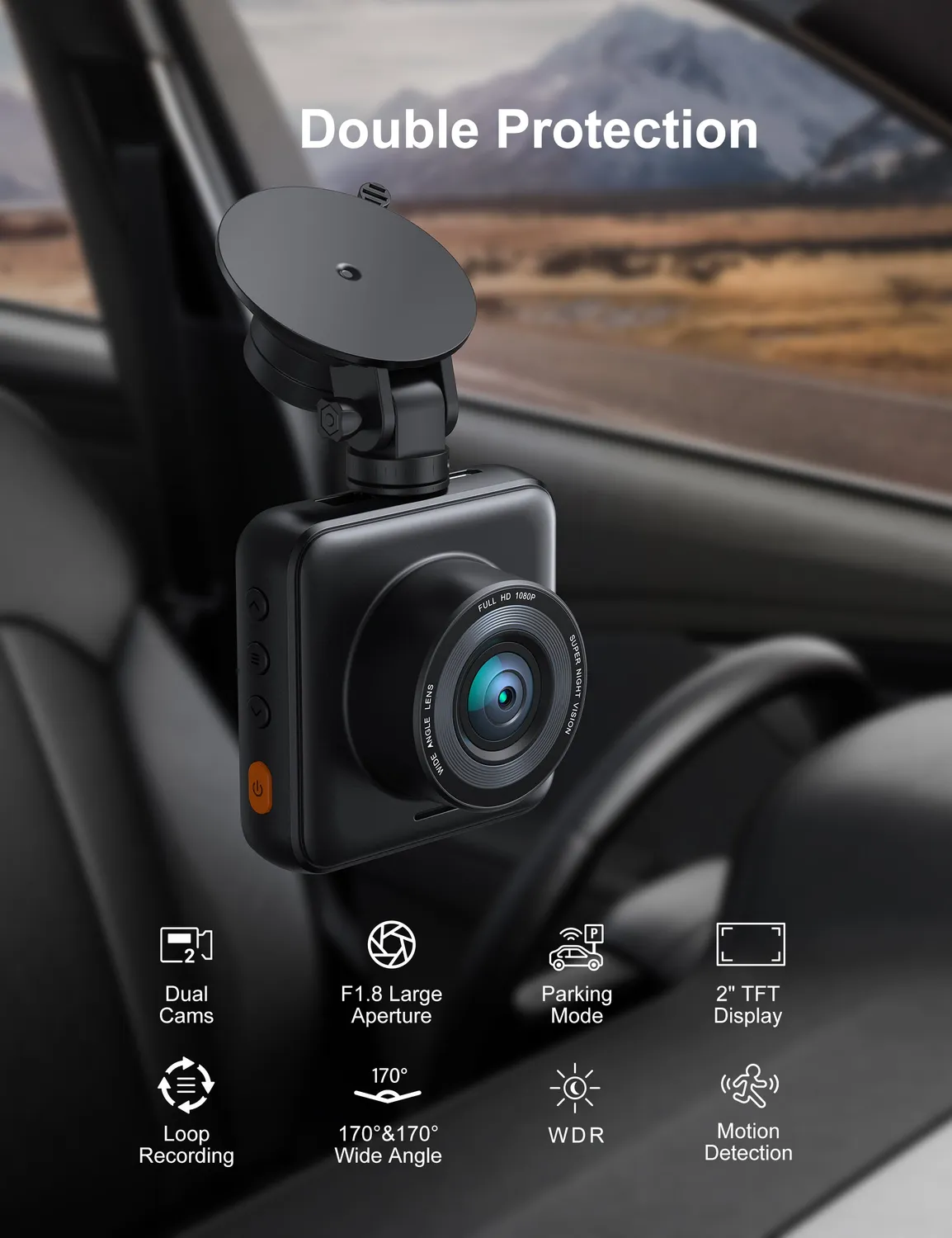iZeeker GD200 caméra embarquée voiture enregistrement continu