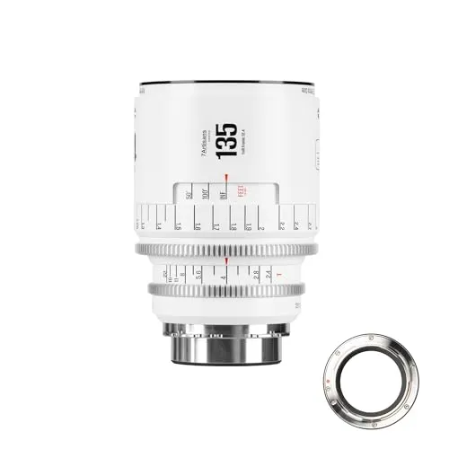7Artisans Infinte 135mm T2.4 objectif cinéma PL blanc plein format