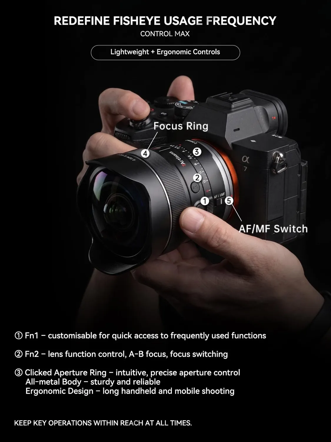 7Artisans AF 10mm F2.5 objectif Nikon Z fisheye