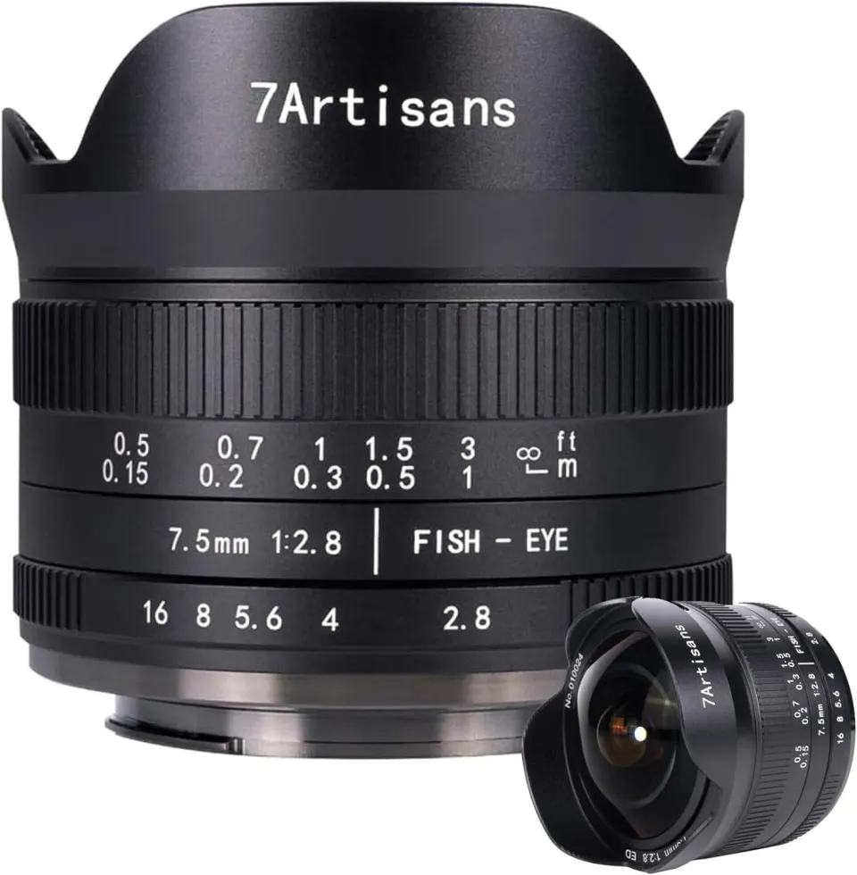 7Artisans 7.5mm F2.8 II fisheye objectif Sony E