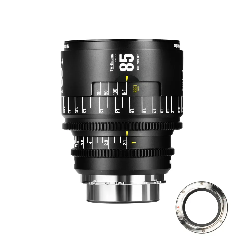 7Artisans Infinte 85mm T2.1 objectif cinéma PL noir plein format