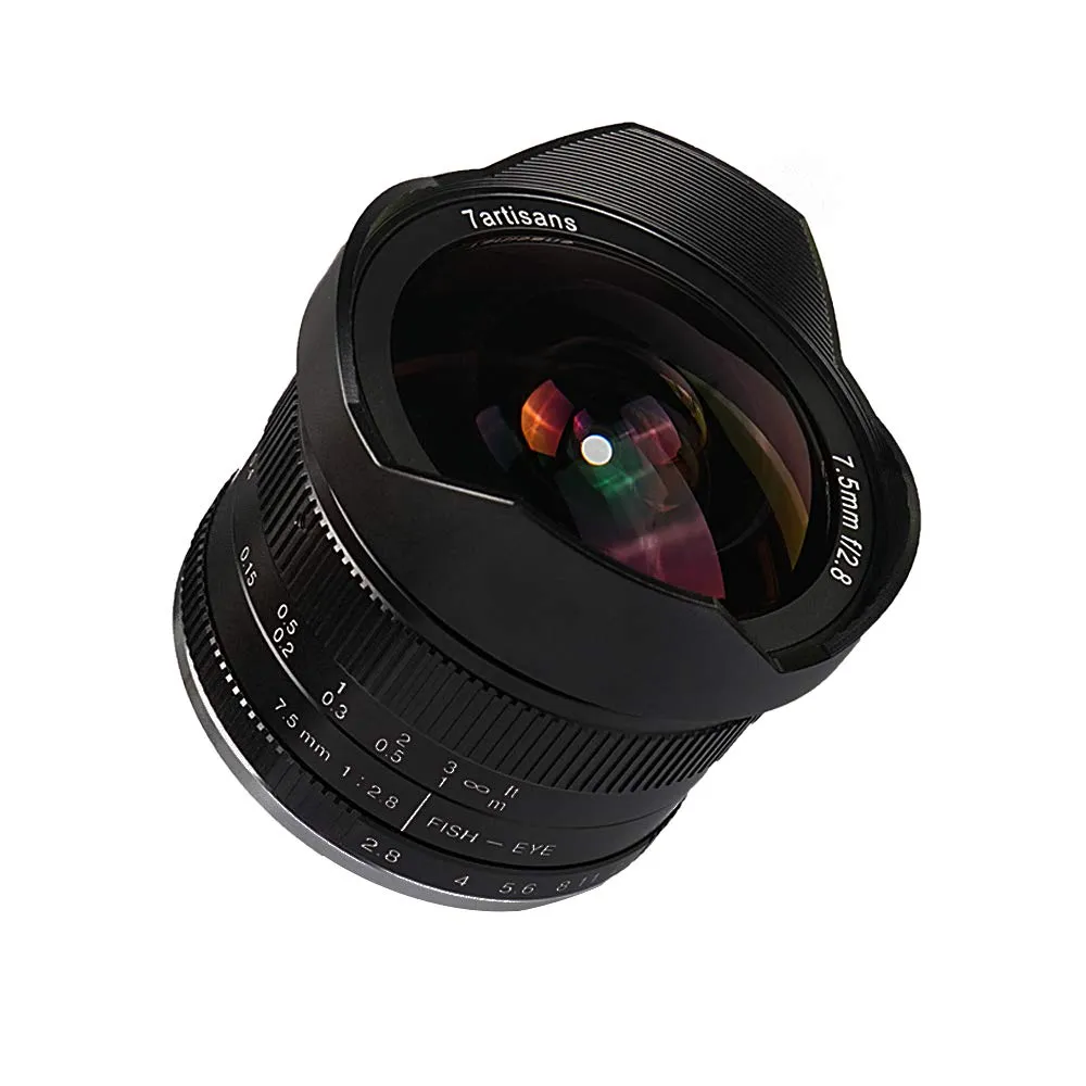7Artisans 7.5mm F2.8 objectif fisheye Micro 4/3
