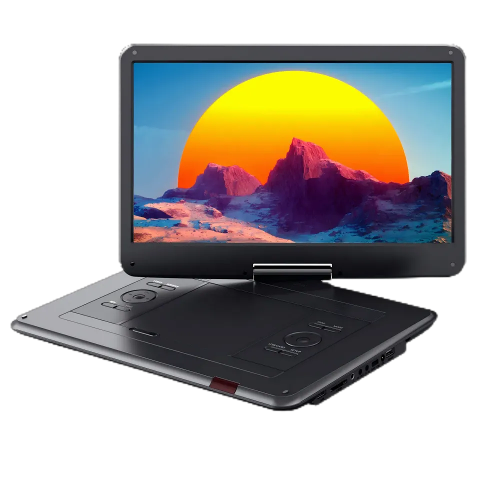 Wolfang lecteur DVD portable 14,1" HD pivotant noir