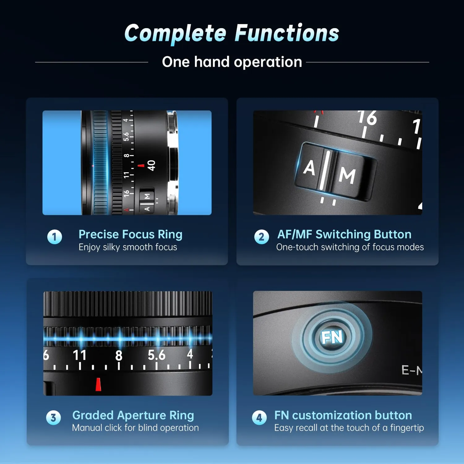 7Artisans AF 40mm F2.5 objectif Nikon Z 90g léger