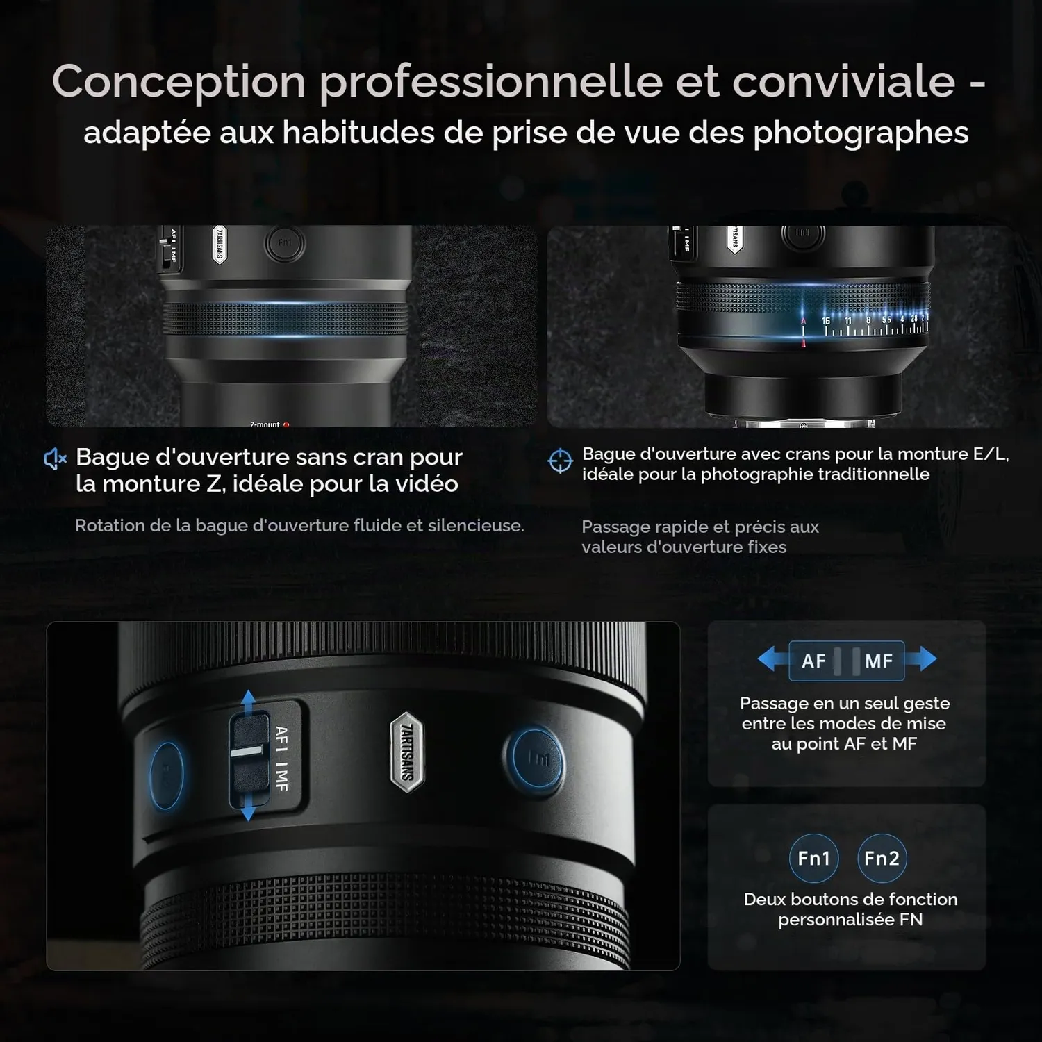 7Artisans AF 135mm F1.8 téléobjectif photo monture Nikon Z