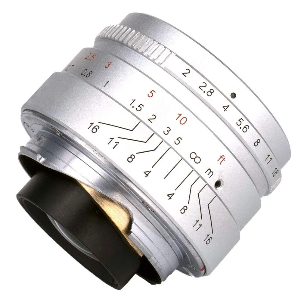 7Artisans 35mm F2.0 objectif Leica M argent focale fixe