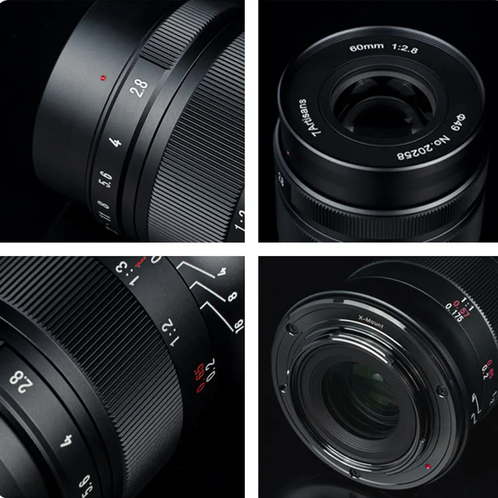 7Artisans 60mm F2.8 Objectif Macro MFT 1:1
