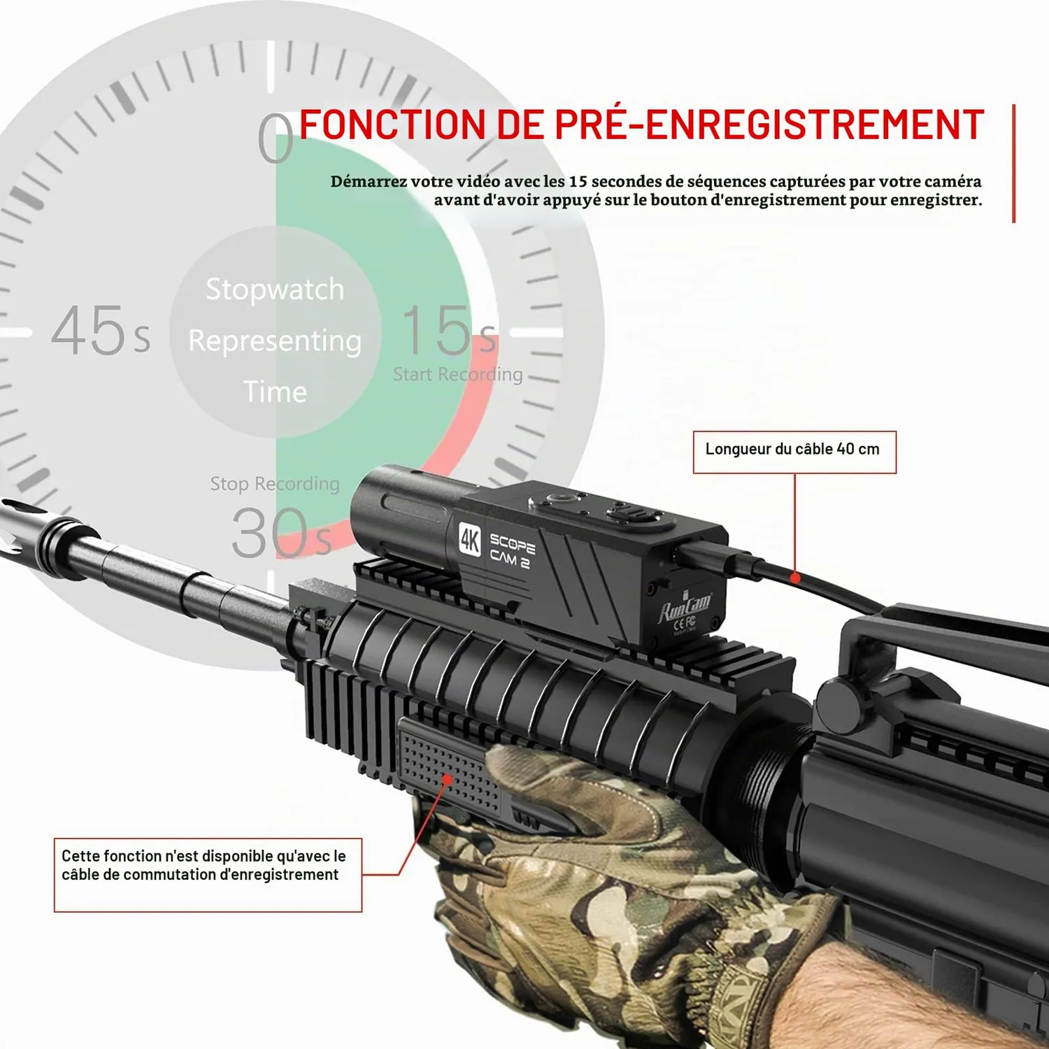 RunCam Scope Cam 2 4K caméra airsoft zoom alu