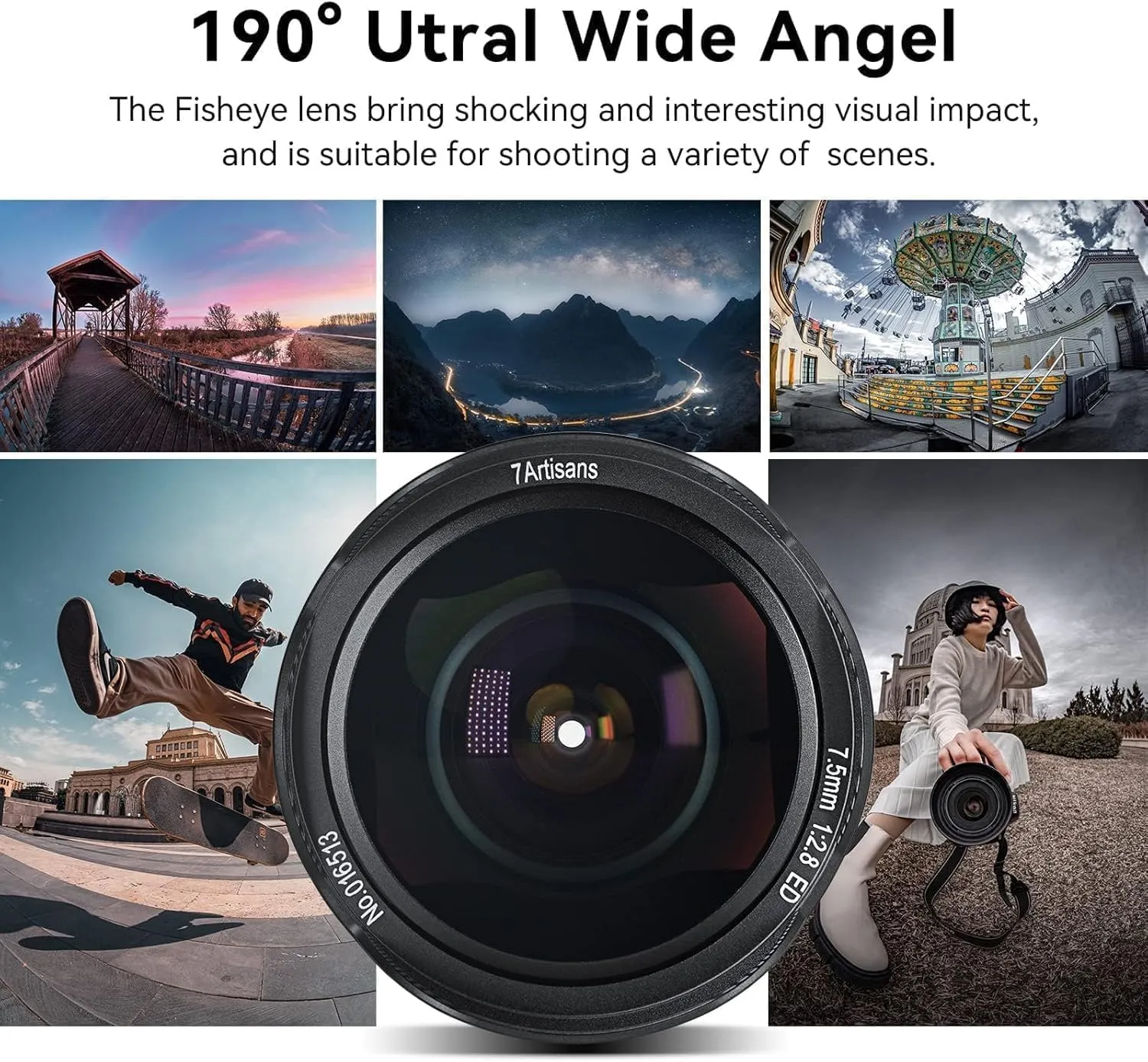 7Artisans 7.5mm F2.8 II fisheye objectif Sony E